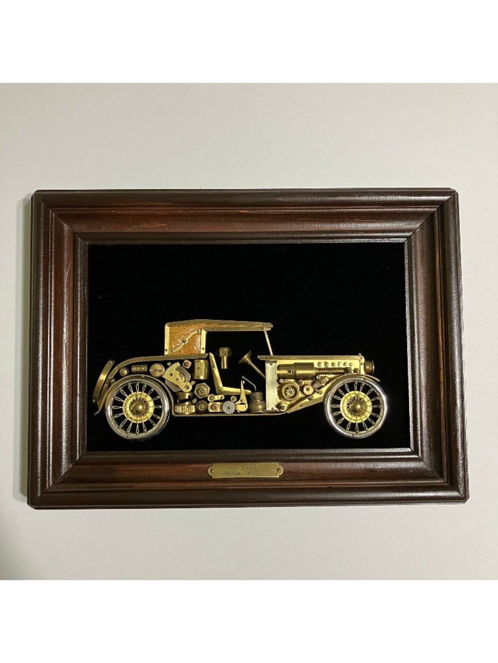 Philippe Michaud 1932 Cadillac Convertible Coupe 3D Metal Art Steampunk